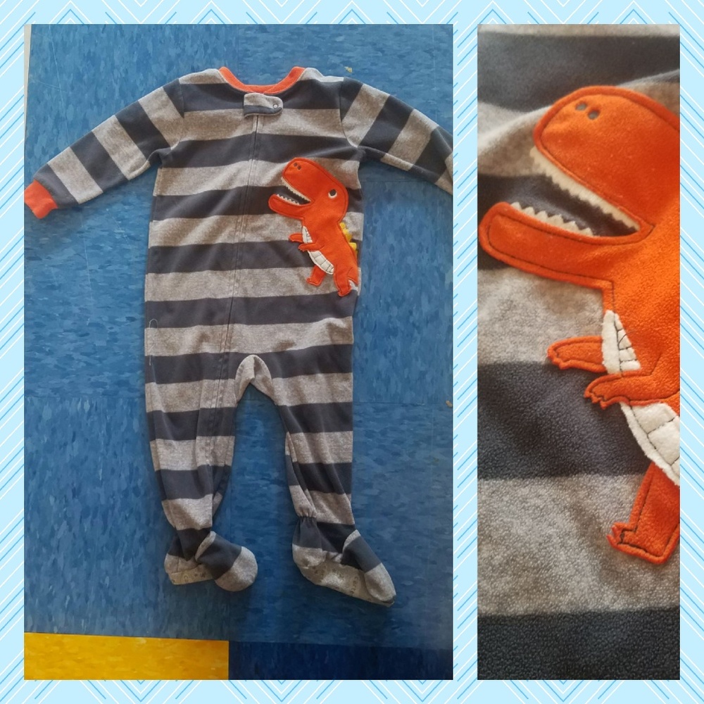 Carter's Baby Boy Dinosaur Jumpsuit PJs | 18 m